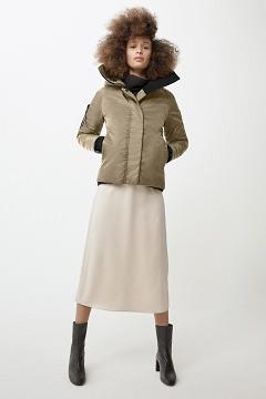 Chamarras Canada Goose Mujer Mexico - Everleigh Chaqueta De Bombardero Black Label Marrom SA1058264